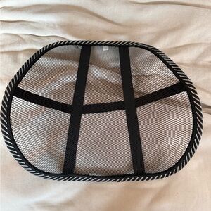 Black Mesh Lumbar Support Cushion